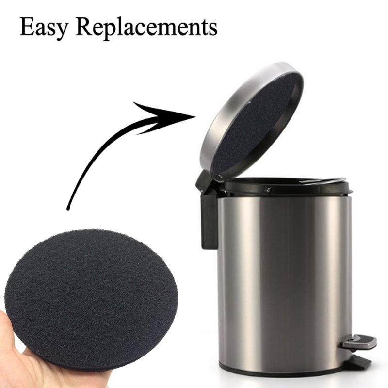 Beacozofu 6.7inch Charcoal Filters for Kitchen Compost Bin Pail Replacement Filter Countertop Home Bucket Refill Sets  Round - Image 5